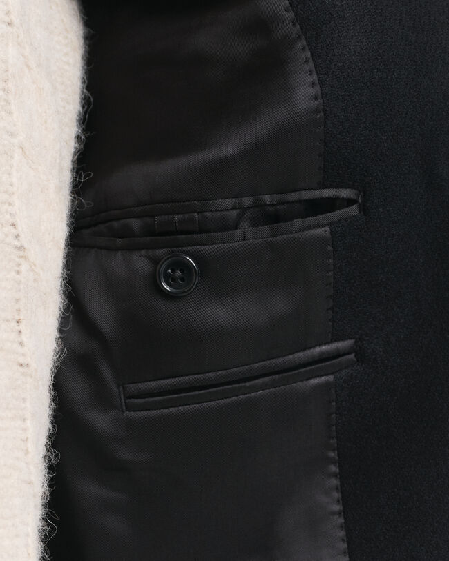 Klassieke wollen jas