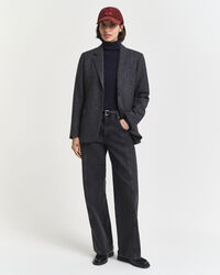 Kabelgebreide coltrui van stretchkatoen