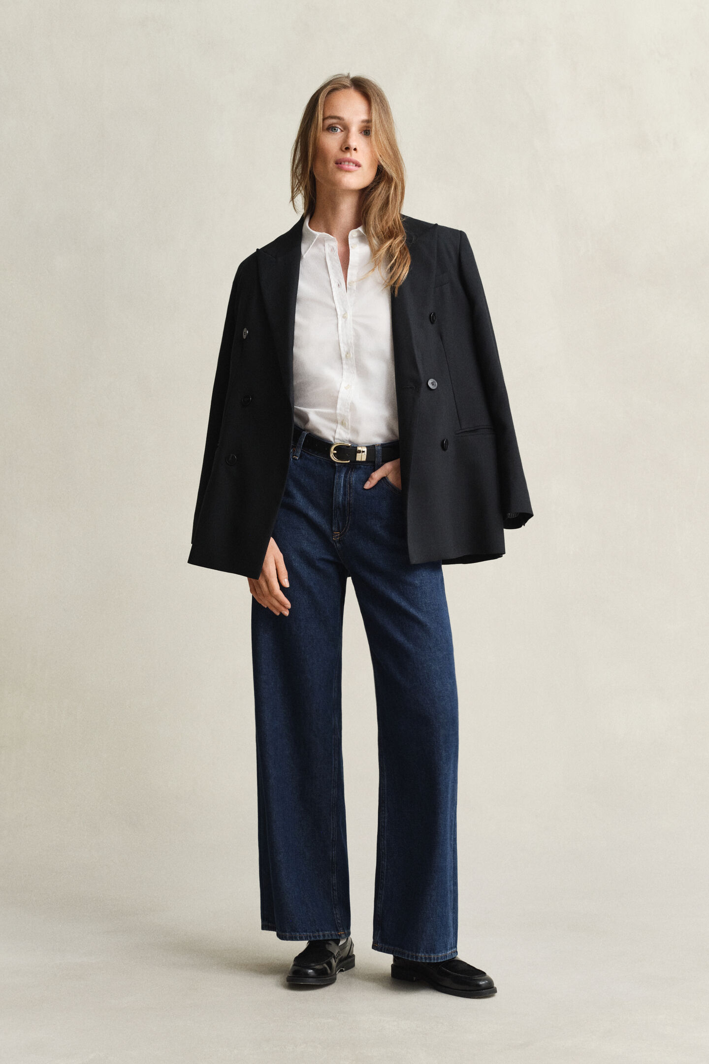 Oxford-overoverhemd met stretch