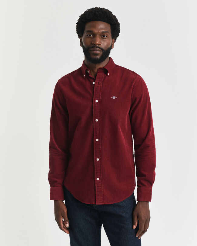 Regular Fit overhemd van katoencorduroy
