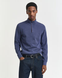 Sacker Rib sweatshirt met korte rits