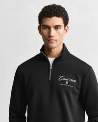 Graphic sweatshirt met korte rits