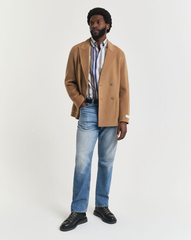 Regular Fit Classic gestreept overhemd van poplin met verschillende strepen