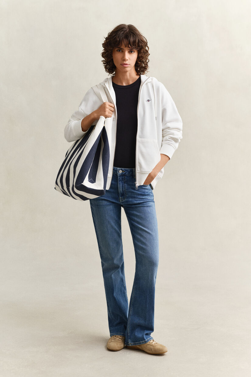 Shield hoodie met ritssluiting