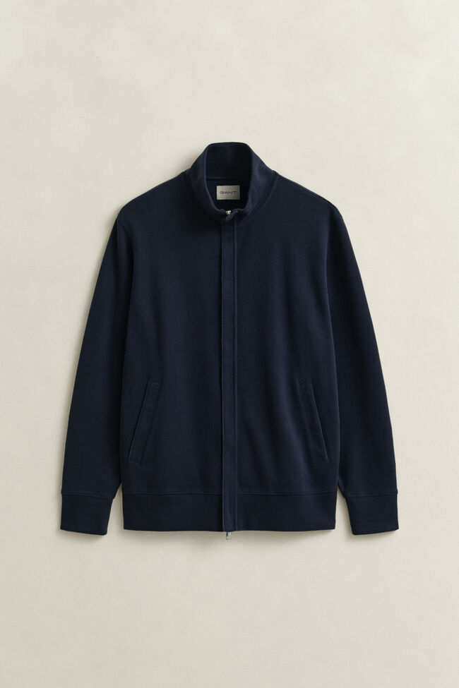 Sacker Rib sweatshirt met ritssluiting