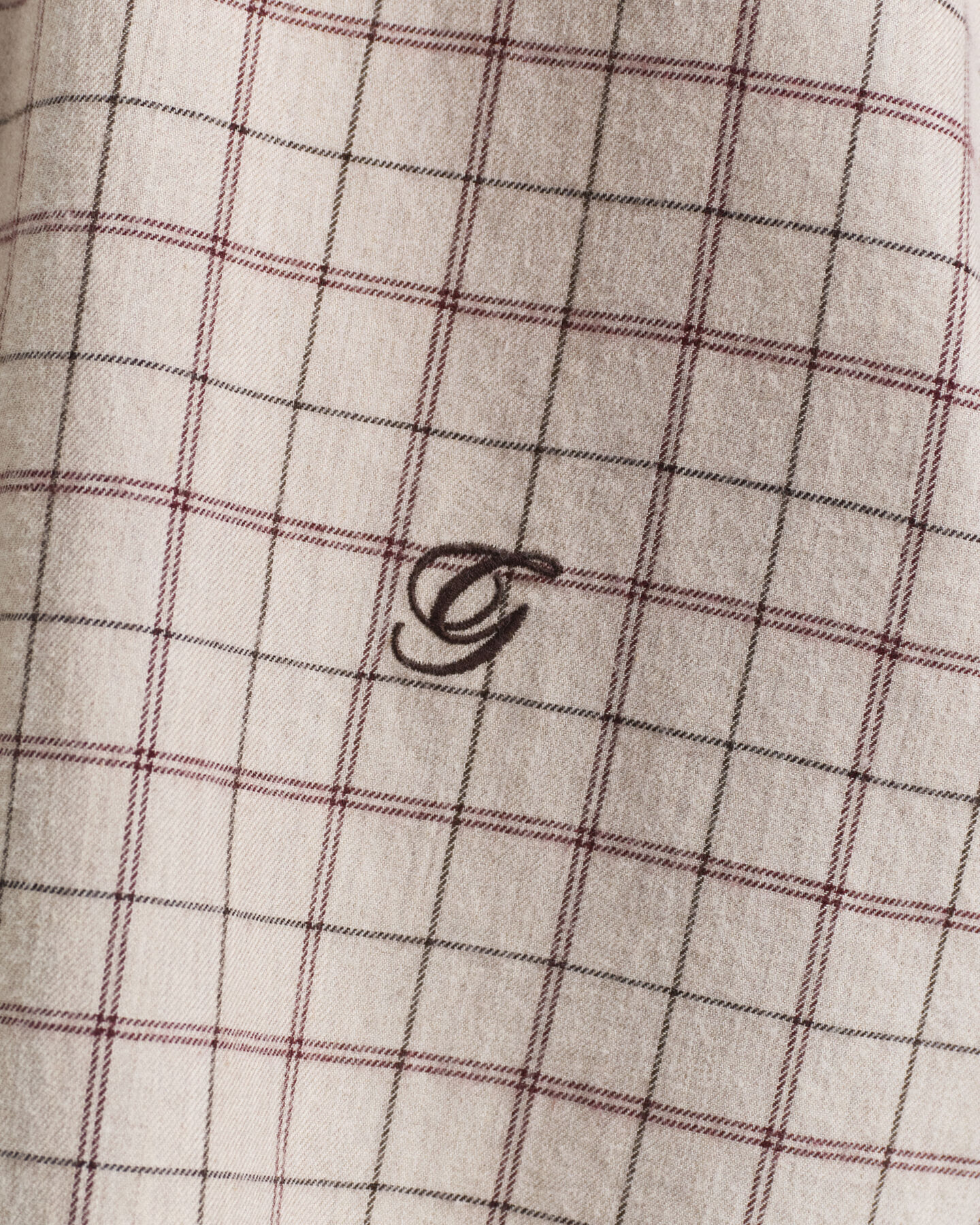 Relaxed Fit geruit overhemd van geborsteld flanel