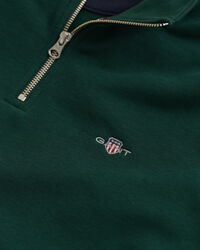 Shield sweatshirt met korte rits