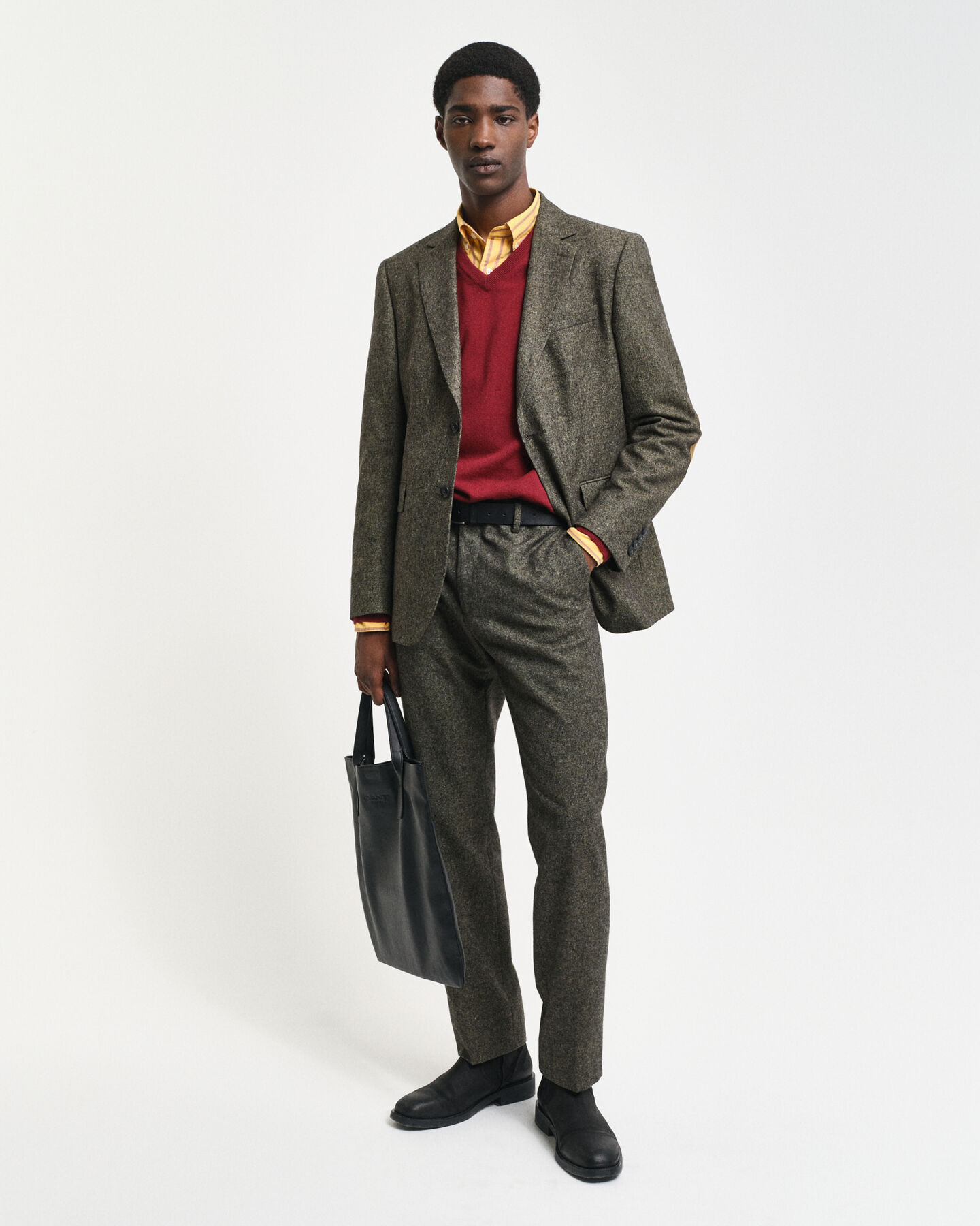 Trui met V-hals van buitengewoon zachte lamswol