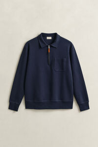 Punta di Roma sweatshirt met korte rits