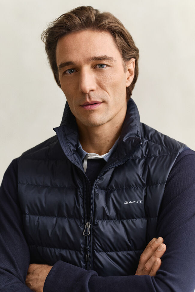 Lichte donsbodywarmer