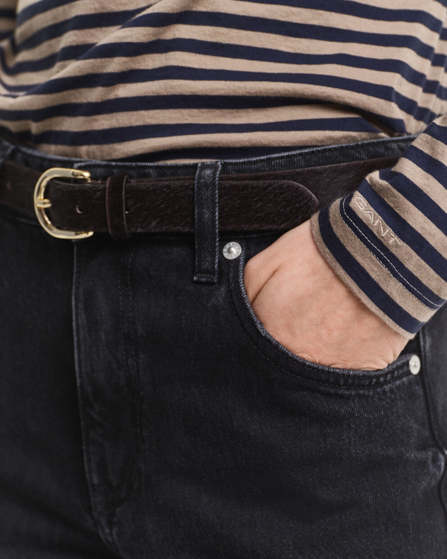 Coltrui van licht, gestreept katoen