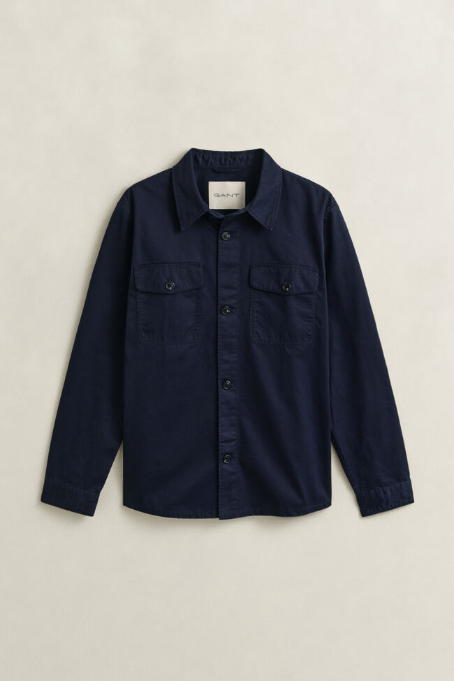 Overshirt van keperkatoen