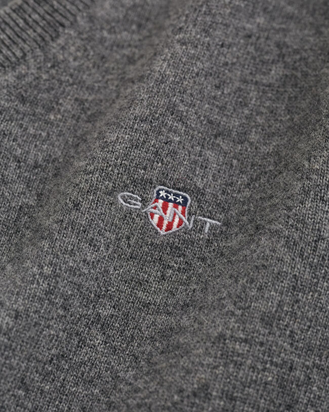 Trui met V-hals van buitengewoon zachte lamswol