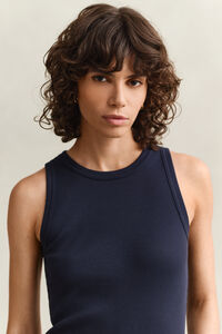 Geribde tanktop