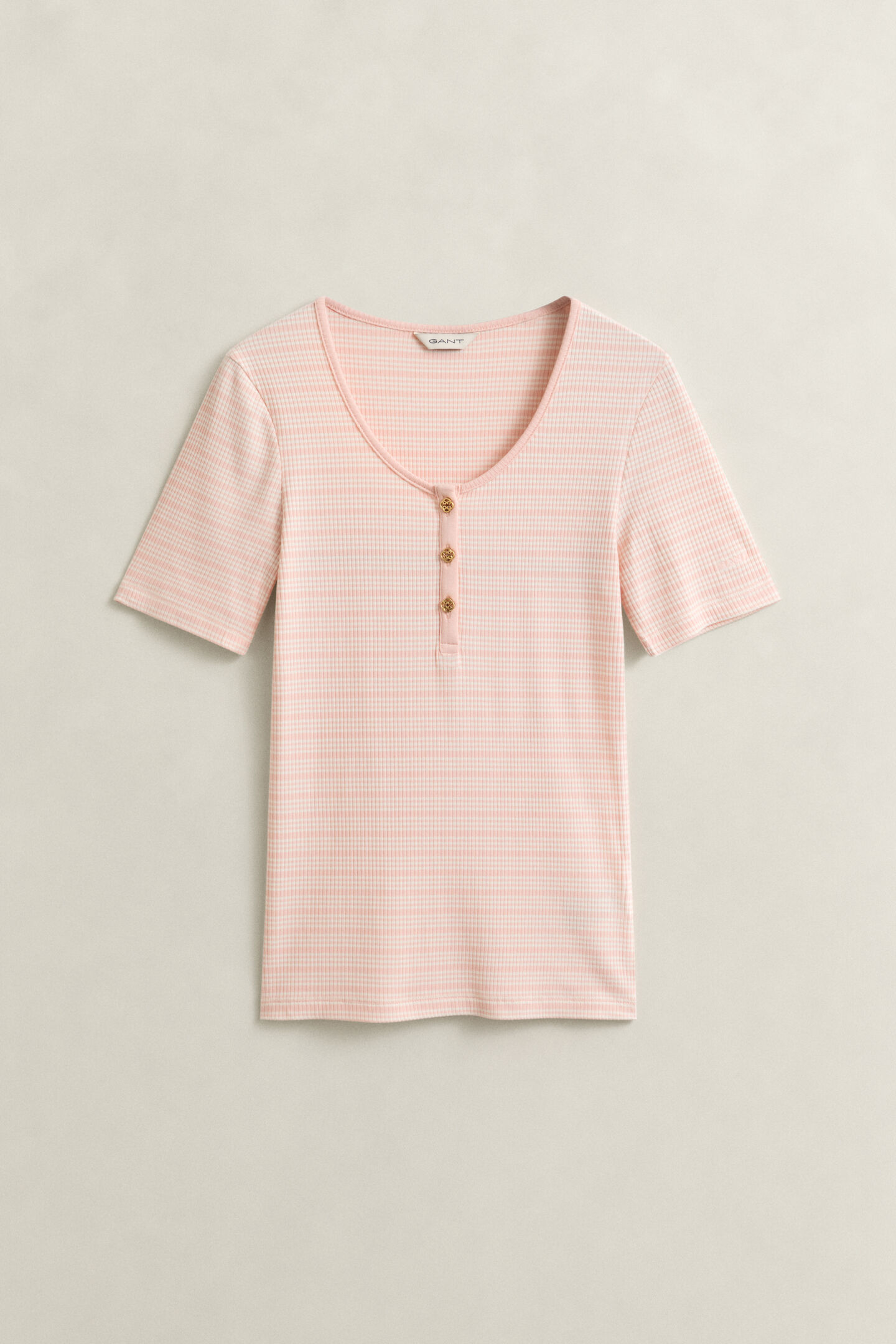 Geribde Henley-top