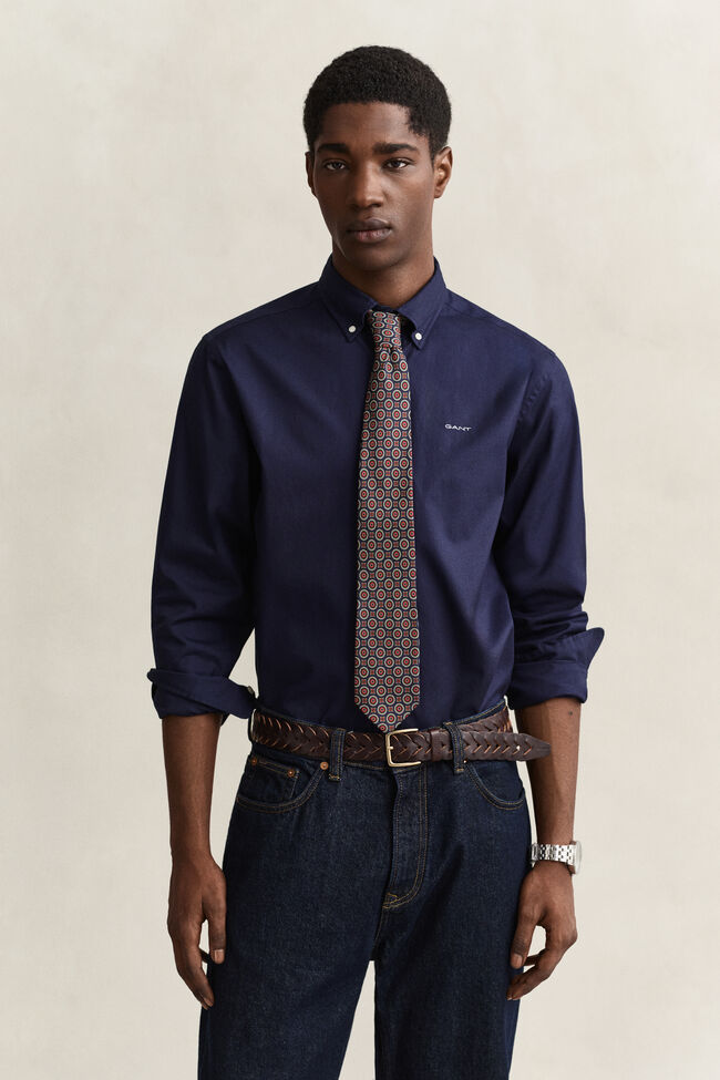 Regular Fit Pinpoint Oxford-overhemd