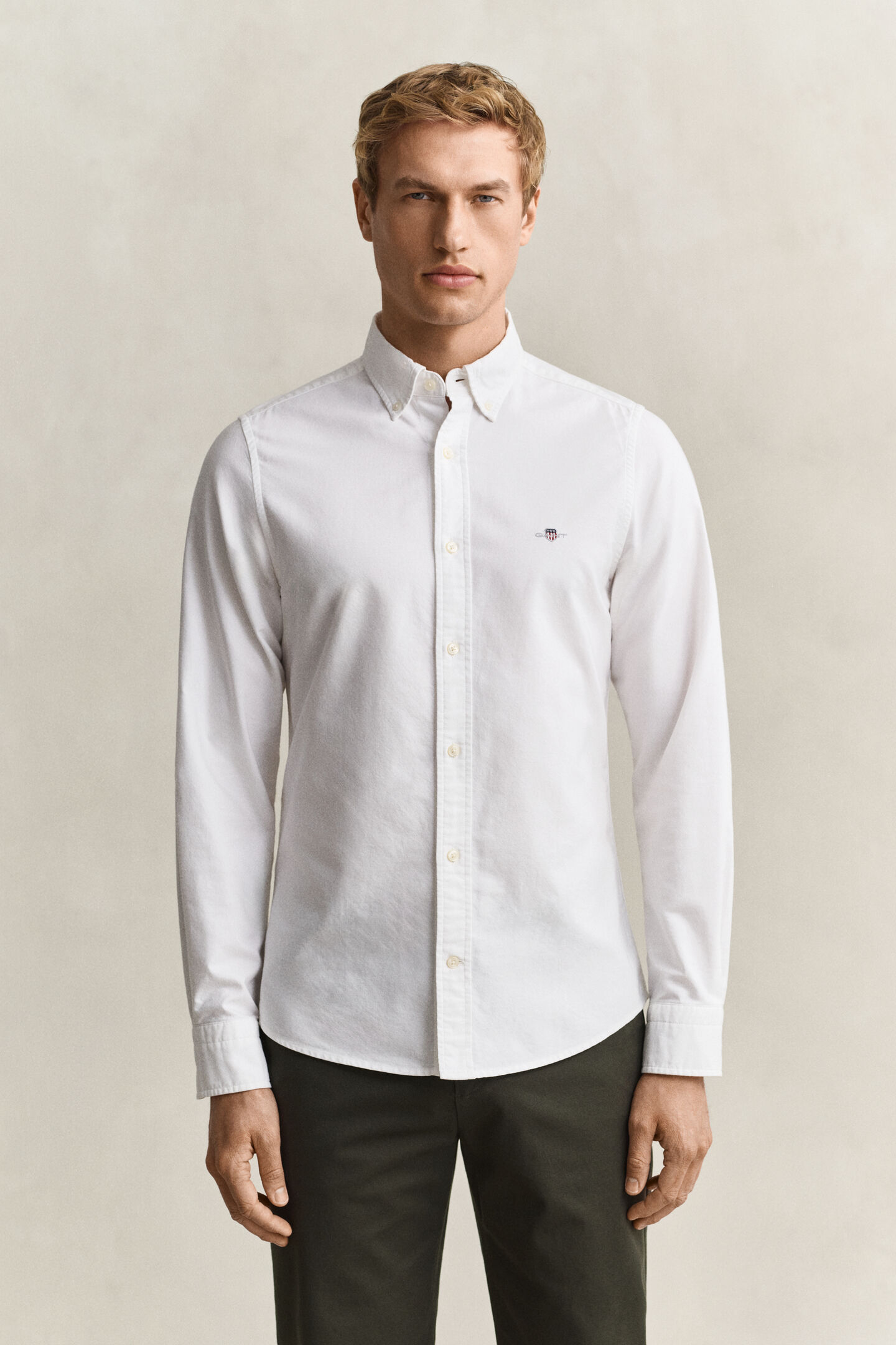 Slim Fit klassiek Oxford-overhemd