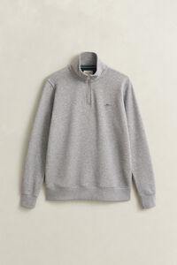 Shield sweatshirt met korte rits