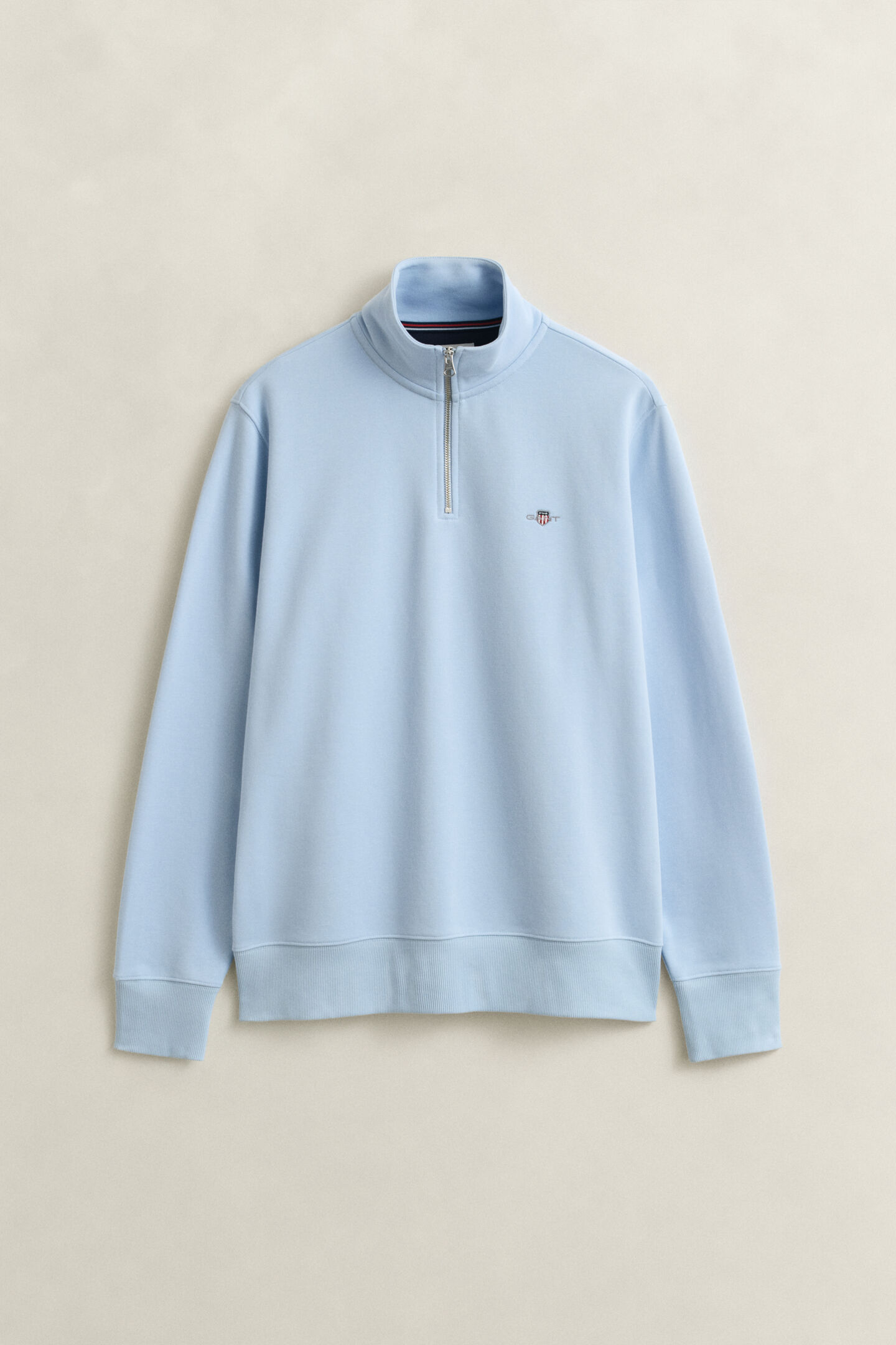 Shield sweatshirt met korte rits