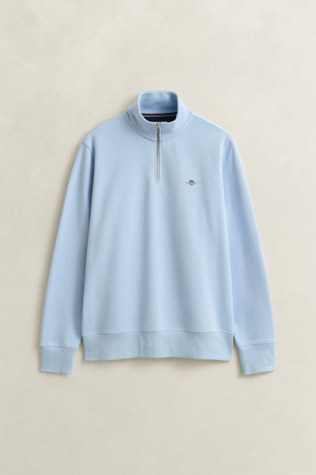 Shield sweatshirt met korte rits