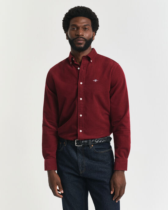 Regular Fit overhemd van katoencorduroy