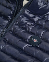 Teens glanzende lichtgewicht bodywarmer met wattering