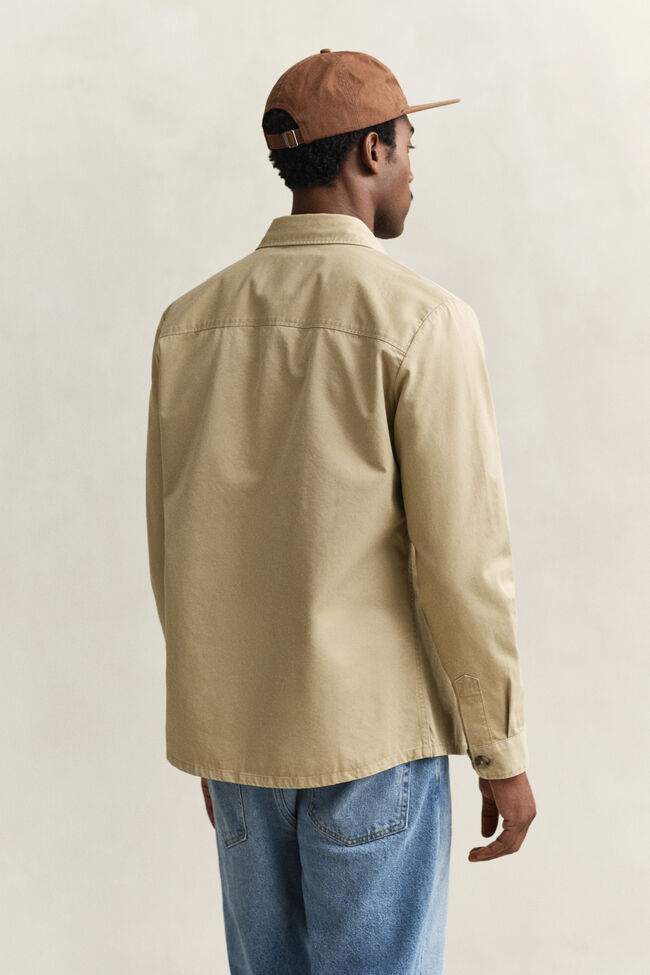 Overshirt van keperkatoen