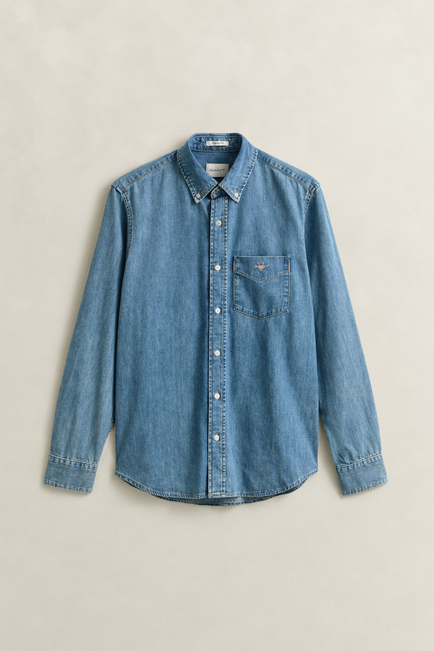 Regular Fit denim overhemd