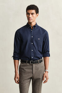 Regular Fit Classic overoverhemd van poplin