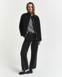 Kort wollen jack met rits