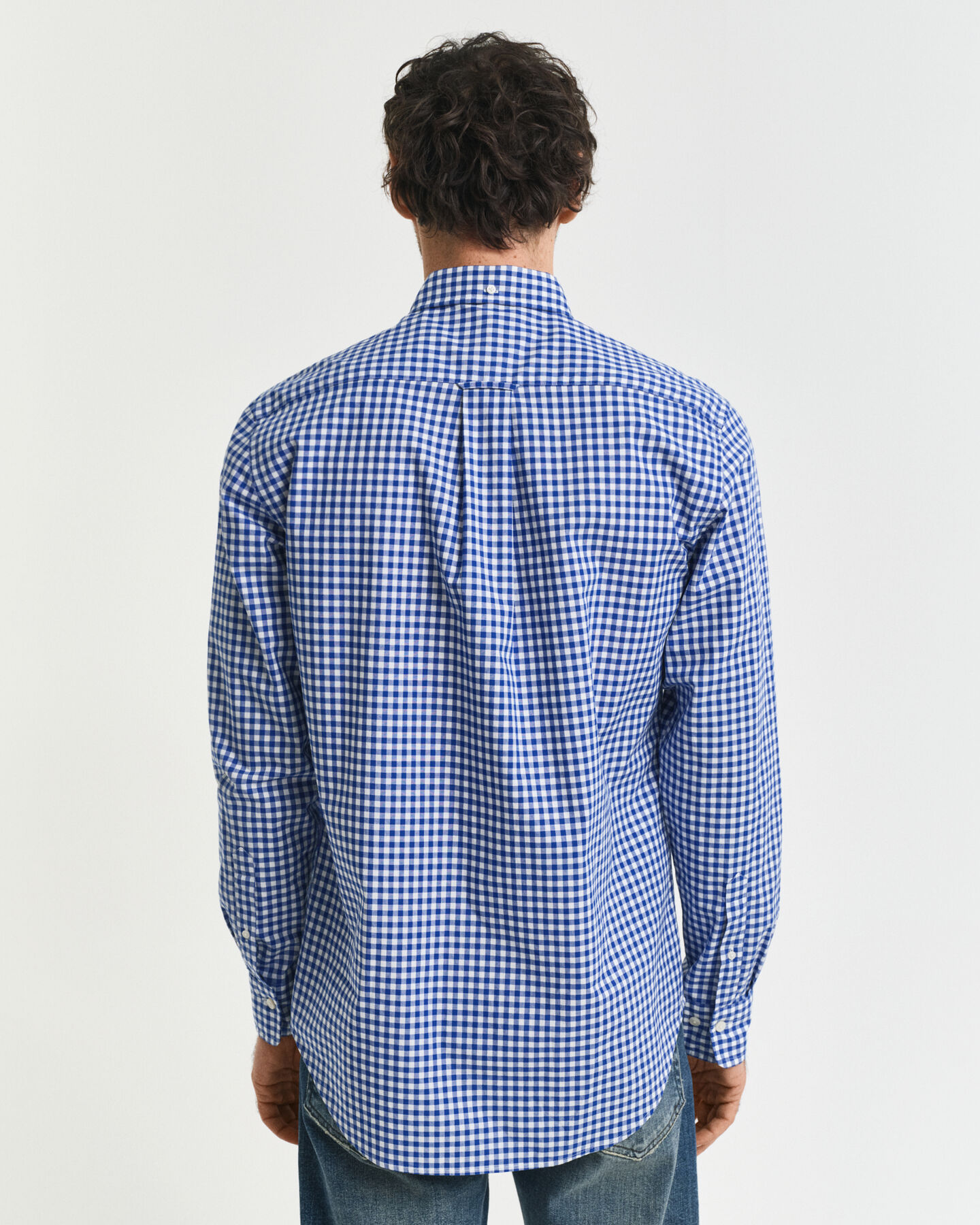 Regular Fit Classic overhemd met Gingham-ruitje van poplin