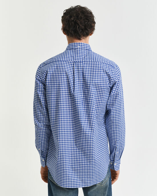 Regular Fit Classic overhemd met Gingham-ruitje van poplin