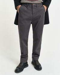 Regular Fit chino van keperstof