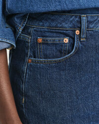 Denim minirok met knopen