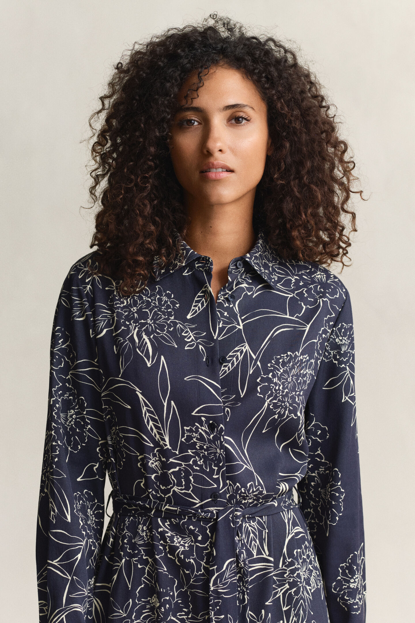 Overhemdjurk met bloemenprint