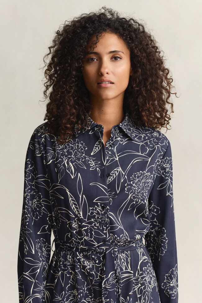 Overhemdjurk met bloemenprint