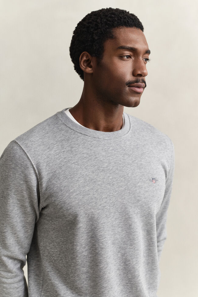 Shield sweatshirt met ronde hals