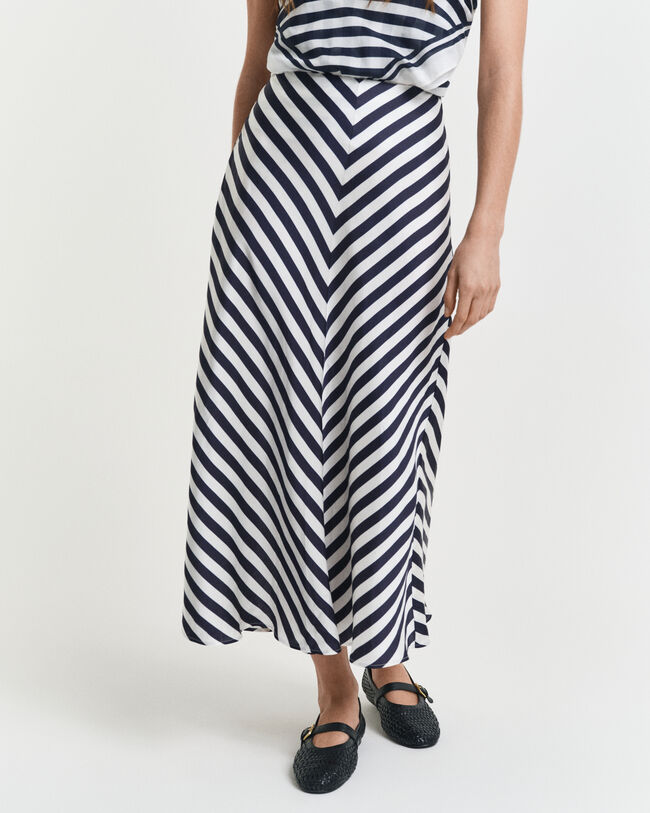 Rok met visgraatstrepen