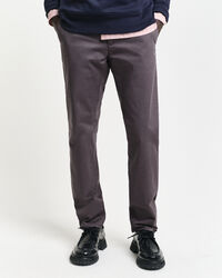 Slim Fit chino van keperstof