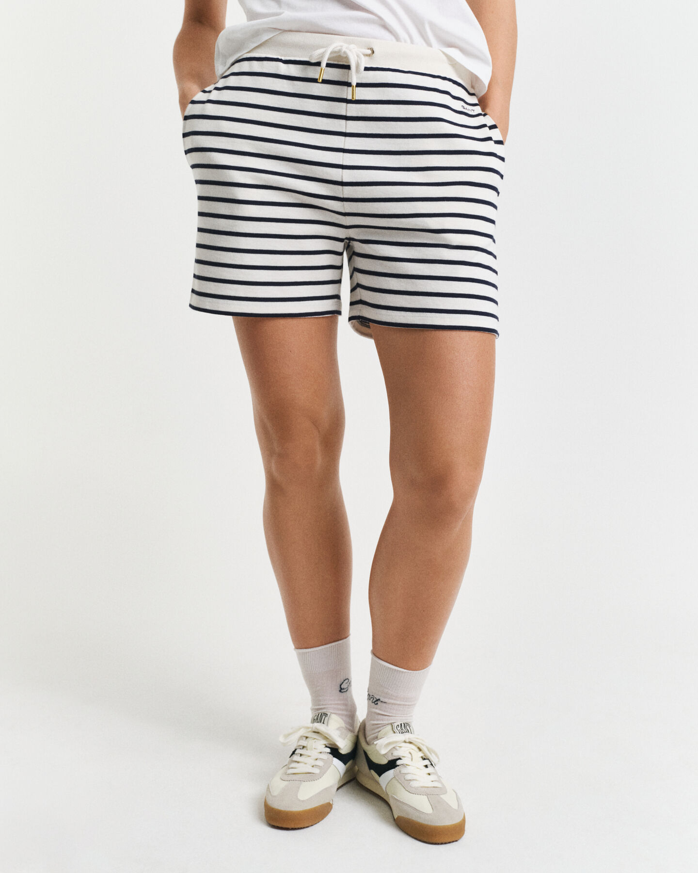 Jersey short met Bretonse streep