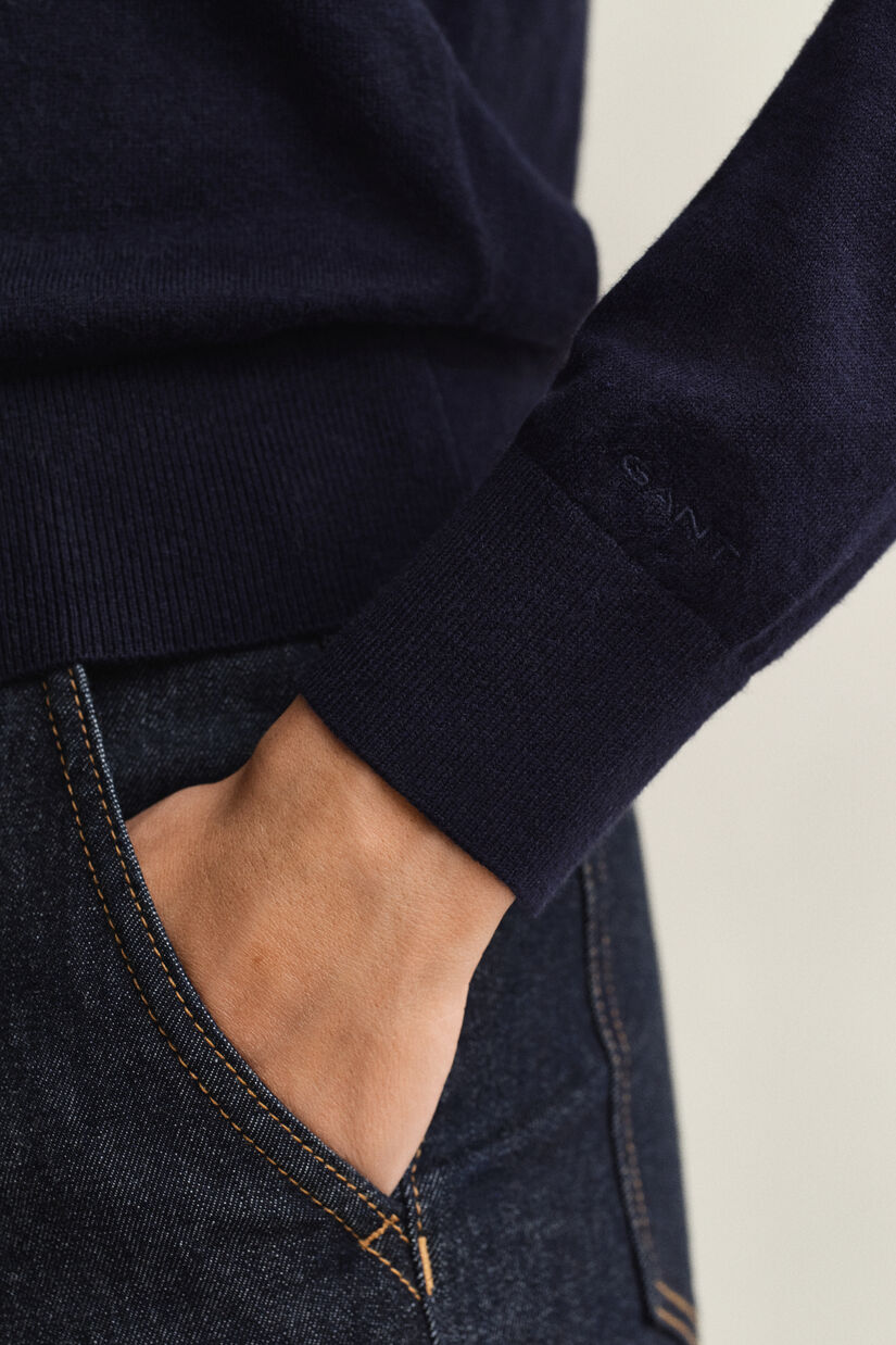 Lichtgewicht vest met ronde hals