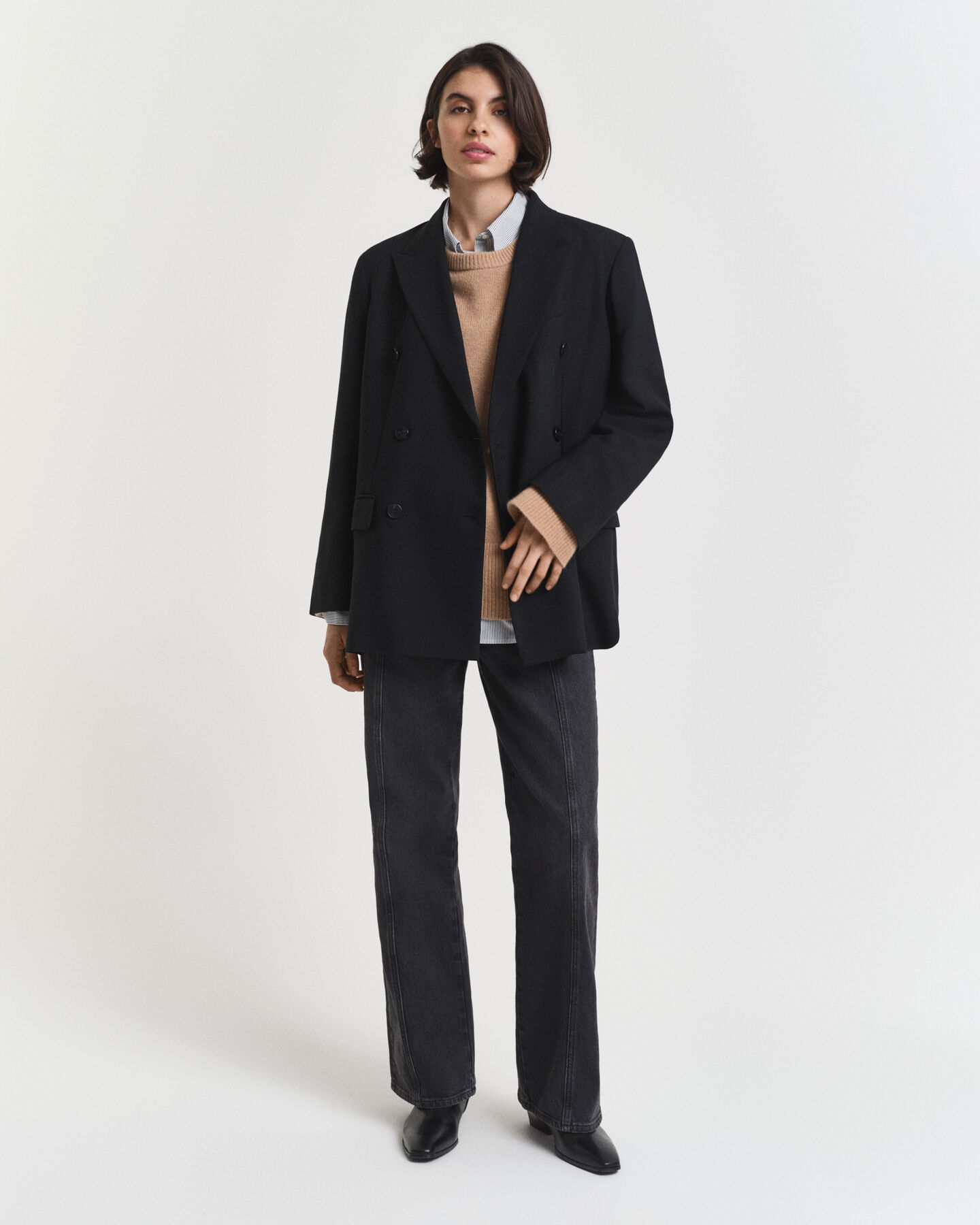 Kasjmier trui met ronde hals