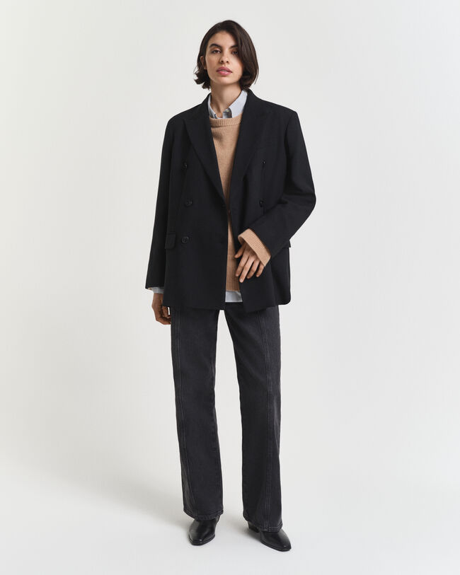 Kasjmier trui met ronde hals