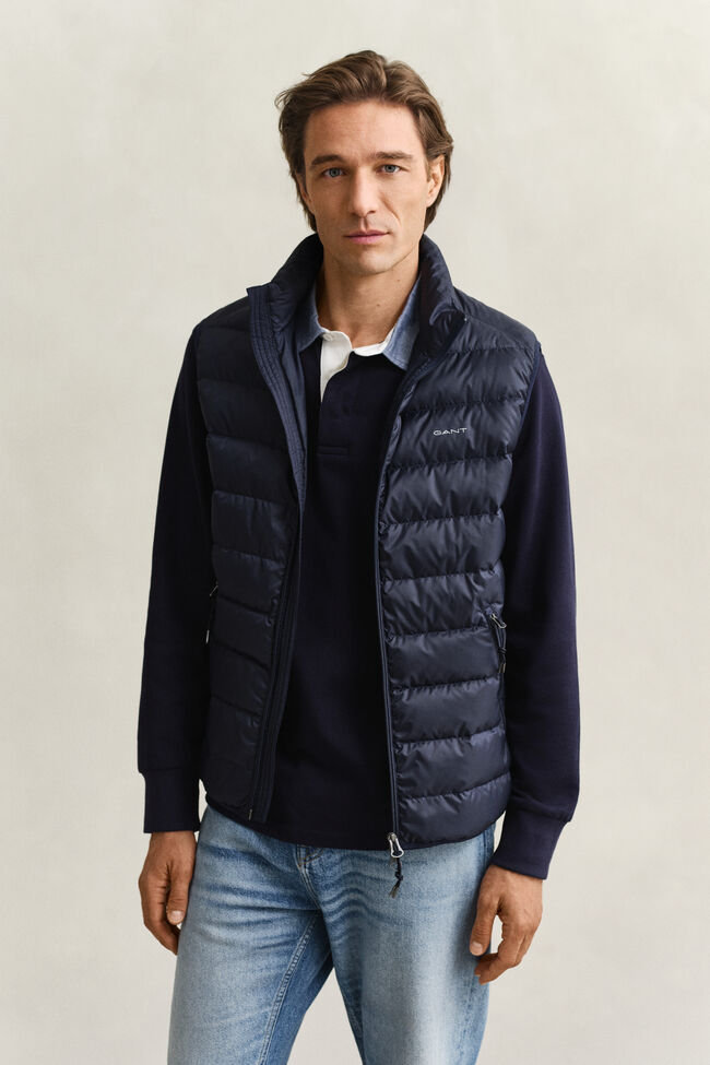 Lichte donsbodywarmer