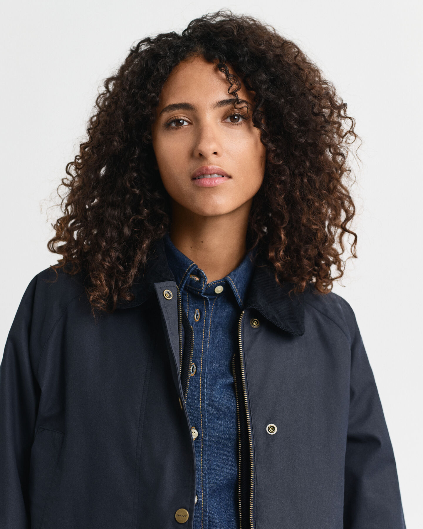 Double Decker jack van gewaxt katoen