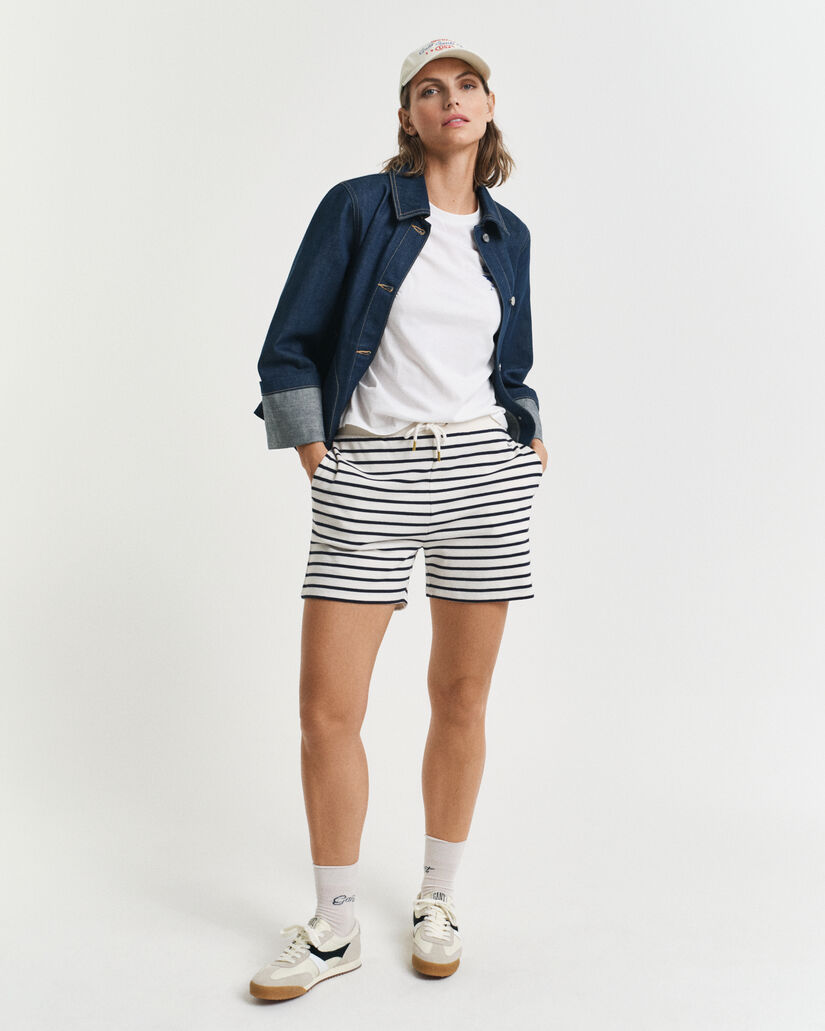 Jersey short met Bretonse streep