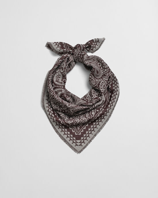 Paisley sjaal van merinowol