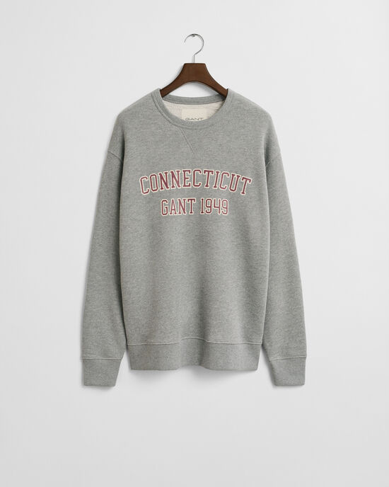 Graphic sweatshirt met ronde hals in collegestijl