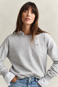 Shield sweatshirt met ronde hals