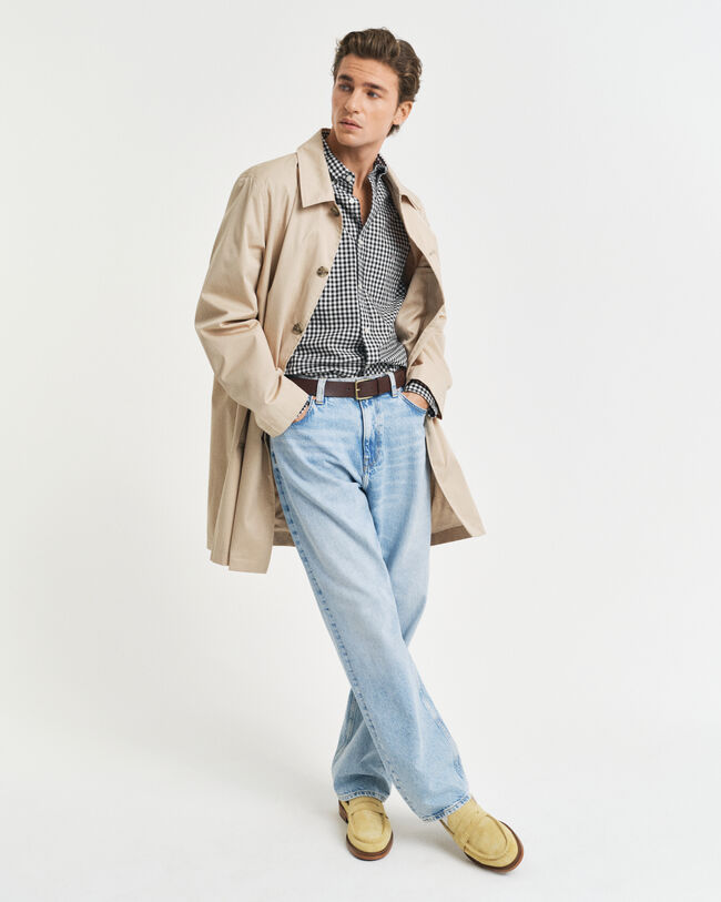 Regular Fit Classic overhemd met Gingham-ruitje van poplin